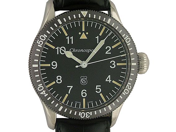 Guinand Helmut Sinn Chronosport Flieger Handaufzug 43mm UVP 1130