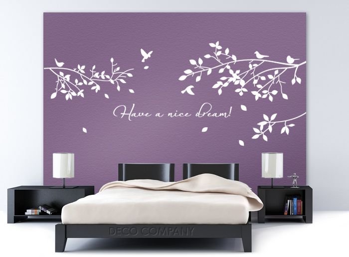 WANDTATTOO Have a nice Dream W775 Schlafzimmer Kinderzimmer Blumen