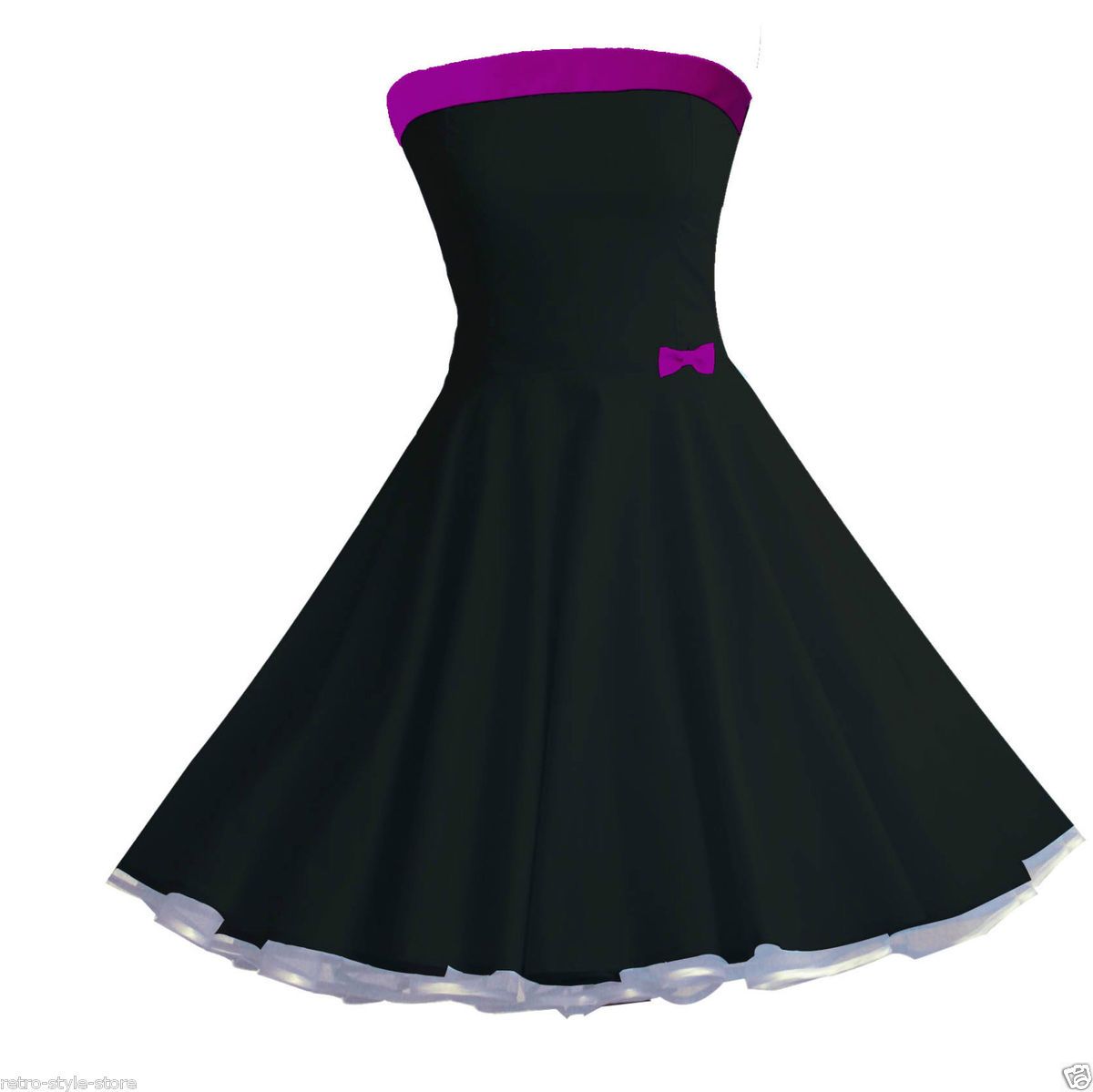 50er Jahre Tanz Kleid zum Petticoat Rockabilly