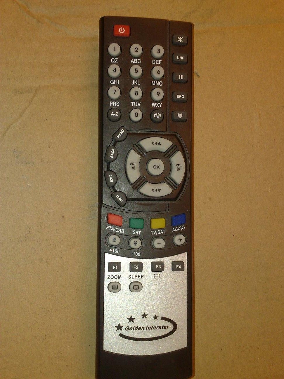 GOLDEN INTERSTAR REMOTE CONTROL GI770 GI780 GI801