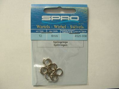 Springringe 8mm, 10kg Tragkraft