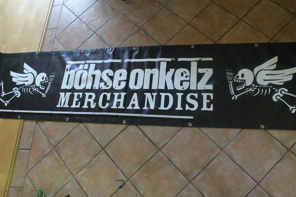 Böhse Onkelz Merchandise FAHNE PLAKAT BANNER vom Abschlußkonzert