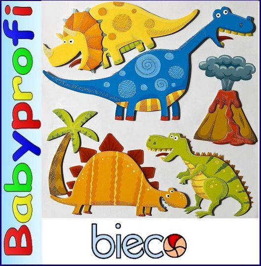 BIECO 78 003103 STICKER 3D WANDSTICKER   WANDBILDER DINOS