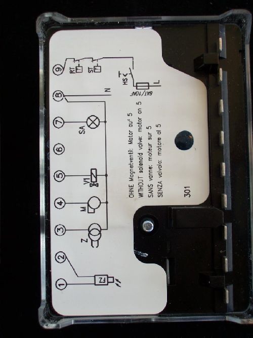 Steuergerät Satronic Honeywell TF 801 Ölfeuerungsautomat