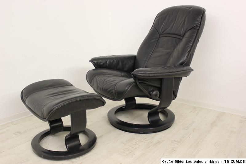 EKORNES STRESSLESS SESSEL BEQUEMSESSEL DREHSESSEL LEDERSESSEL