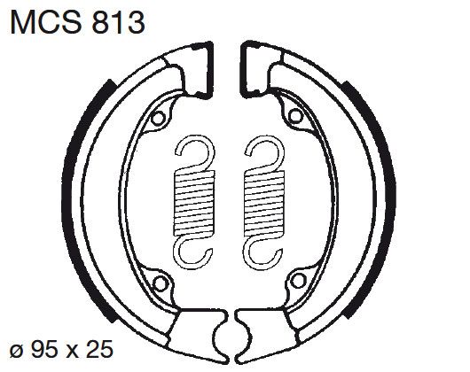 TRW Bremsbelag O PGO 50 Star MCS813