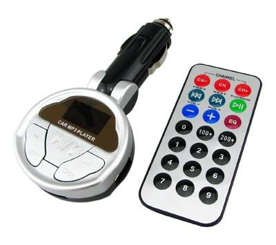 BLUETOOTH KFZ FM TRANSMITTER/ HANDY FREISPRECHANLAGE SILBER SD/USB/FB