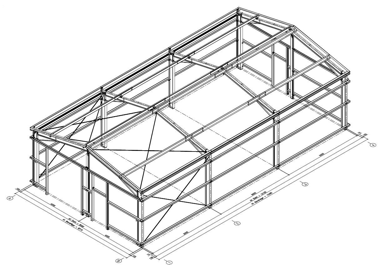 VERZINKTE STAHLHALLE   Lagerhalle   Halle Neu 115 kg SL