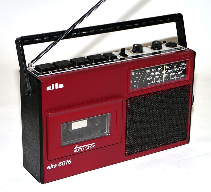 Kassettenrecorder Transistorradio ELTA 6076 Radio Kofferradio 70er