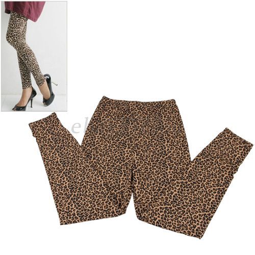 Leopard Leggins Leggings Legging Hose Elastisch Neuware