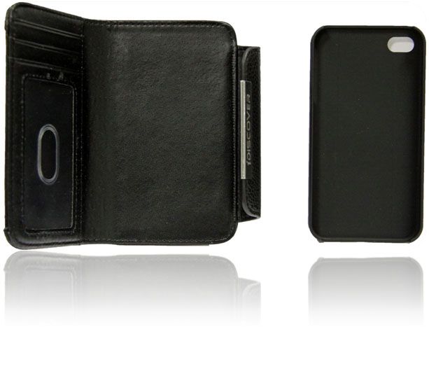 Leder Handy tasche Bookstyle Flipcase Iphone 4 / 4S Schutzhülle