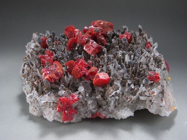 Realgar with Quartz, Galena andBrown Orpiment Paloma Mine