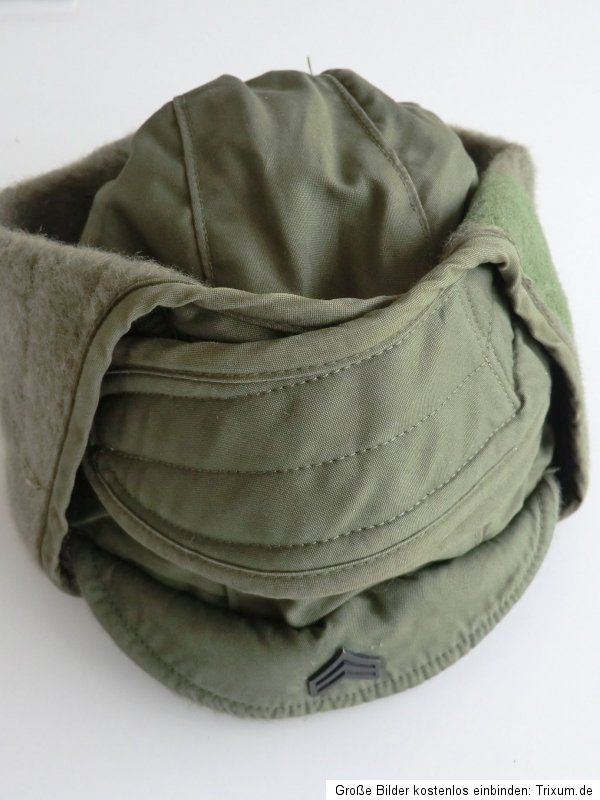 US ARMY VIETNAM 1974 ORIGINAL   CAP COLD WEATHER INSULATING   SERGEANT