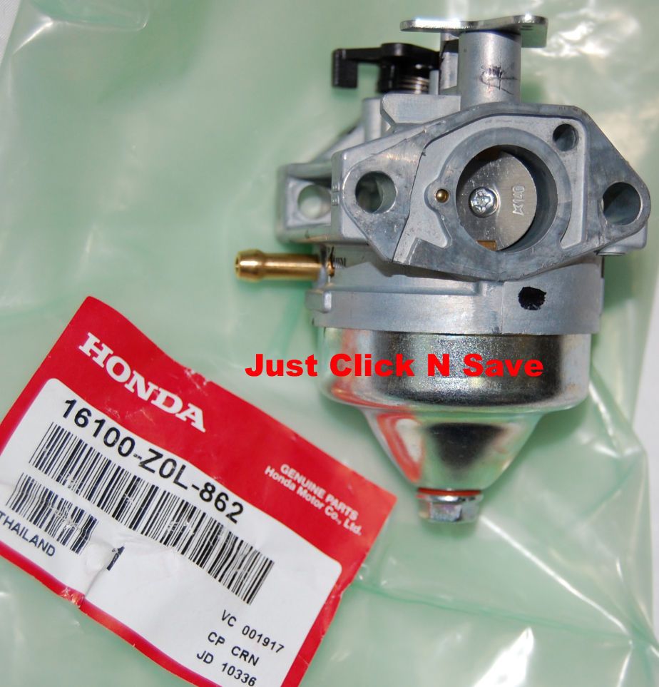 16100 Z0L 862 (BB65A B) OEM Honda GCV160 Engine CARBURETOR 16100 Z0L