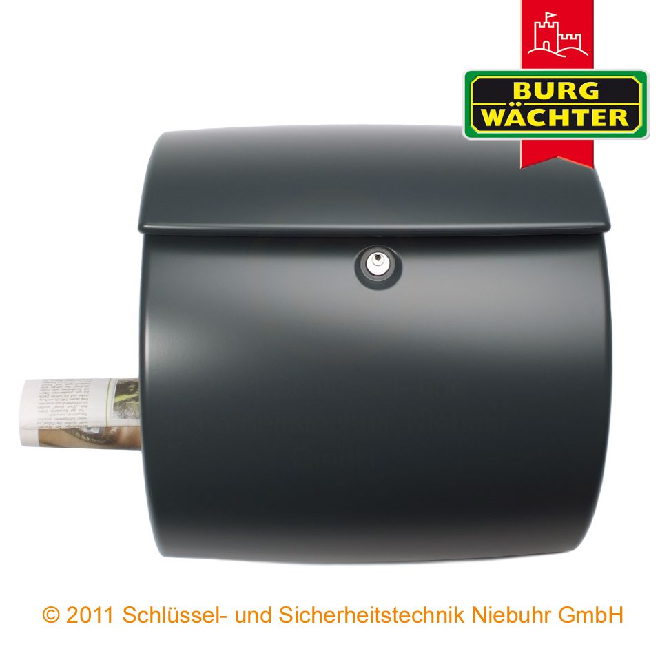 Burg Wächter Briefkasten Pearl 886 Farbe grau (die Farbe in der