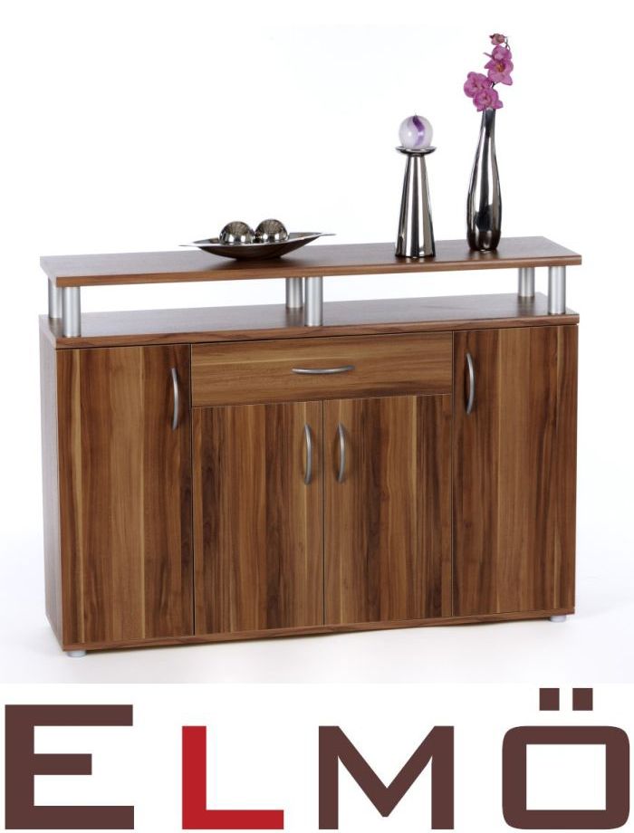 Kommode Sideboard Schrank 4 Türen 1 Schublade 1 Oberboden 18015