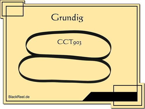 Grundig CCT 903 Riemen rubber belts Cassette Tape Deck
