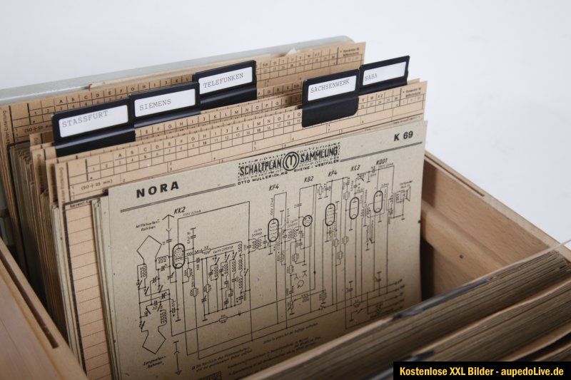 Schaltpläne für Röhrenradio   Sammlung   Karteikasten   RAR