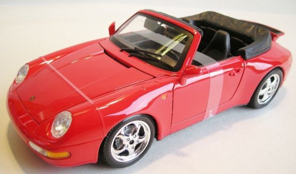 Porsche 911 Carrera Cabrio rot 118 bburago