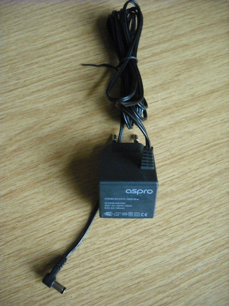 Stecker Netzteil 9,5 Volt von Aspro