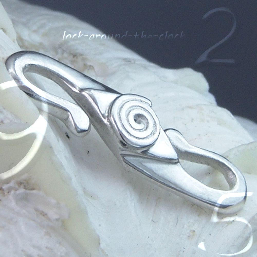 Haken SILBER 925 silver clasp KETTE VERSCHLUSS 15 mm SD