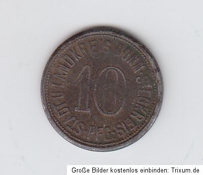 Notgeld Bonn Landkreis Bonn Siegkreis 10 Pfennig 1918 (Zk) Funck 52.4