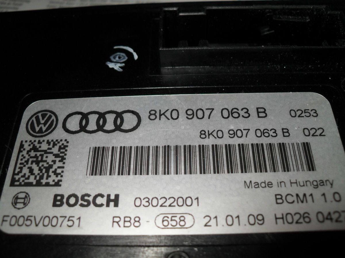 AUDI VW STGT BCM/8K0 907 063 B/8K0907063B/