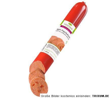 Vegetalis VEGGIE PAPRIKA LYONER am Stück 320 g vegan vegetarisch