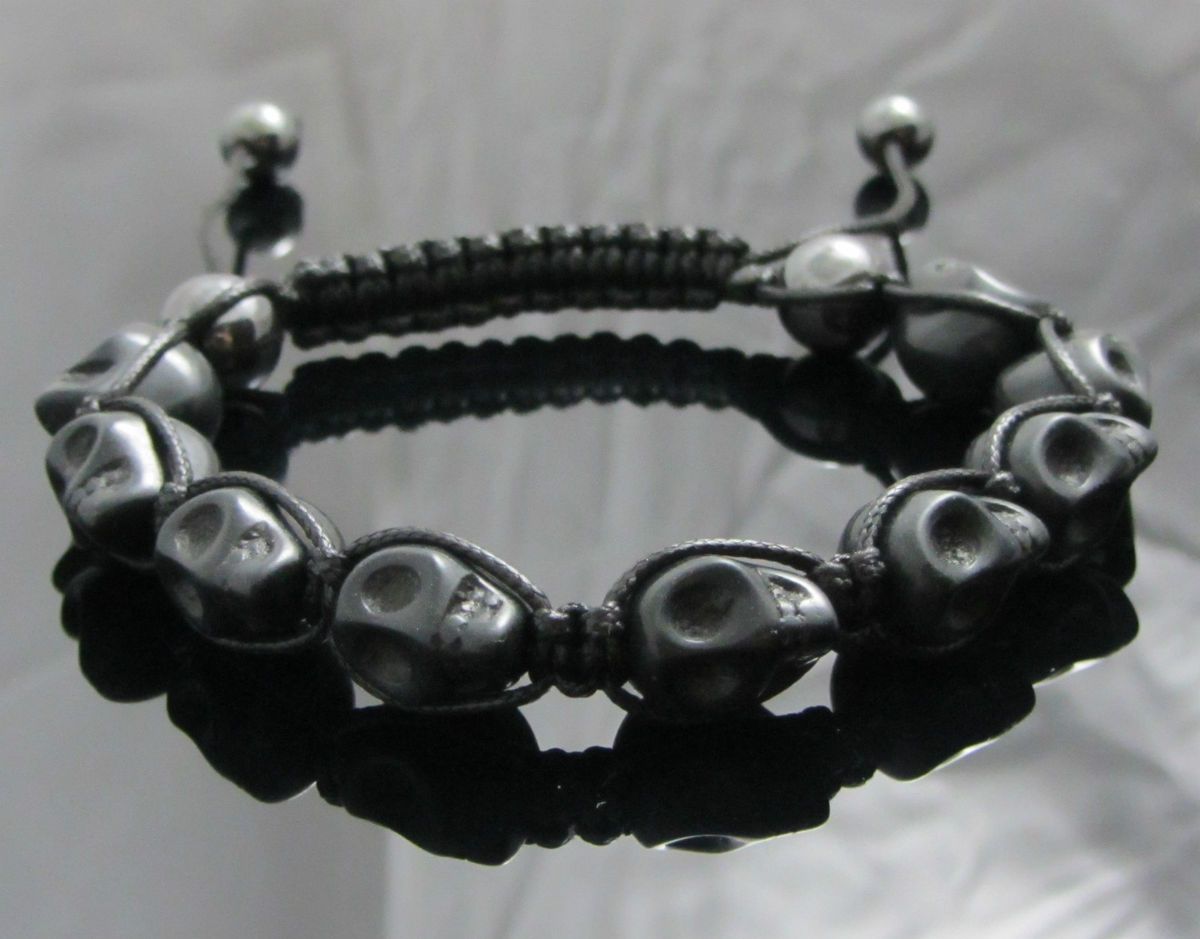 TOP MODERNE SHAMBALLA SKULL TOTENKOPF ARMBÄNDER VIELE FARBEN