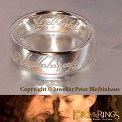 HERR DER RINGE Schmuck Der Eine Ring Silber 925 poliert