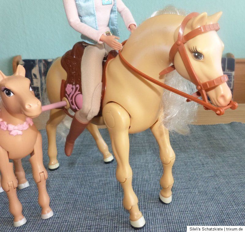 Super*** Barbie mit Pferd Tawny und Fohlen