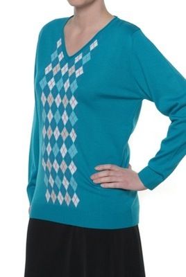 NEU KLINGEL Feinstrick Pullover Strickpullover türkis