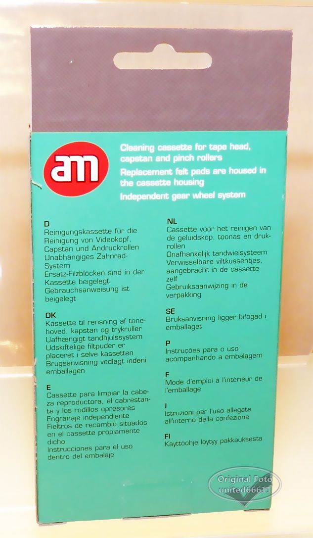 AM of denmark   MC professional cassette cleaner Reinigungskassette