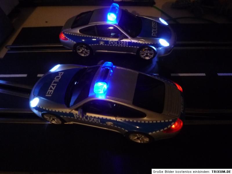 Porsche 911 Polizei Ninco Digital   Blau Licht + V/H