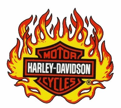 Harley Davidson Flammen Fenster Aufkleber 10x10cm Windshield Flame on ...