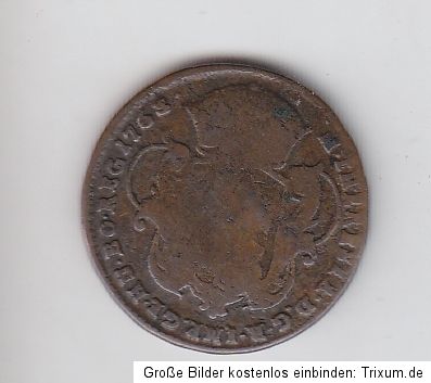 Ungarn Hungary 1 Denar (K) 1765 Maria Theresia Patrona Hungaria S