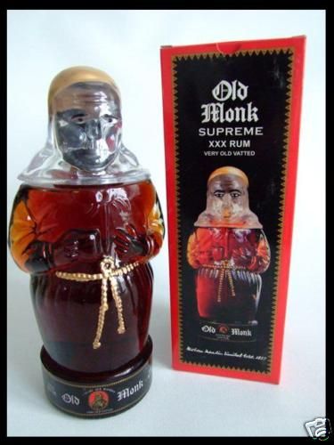 OLD MONK 7 Years Old INDIA Rum 42,8% Limited Decanter