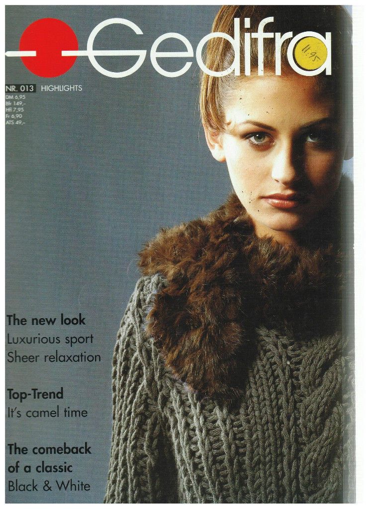 GEDIFRA HIGHLIGHTS 013 ~WOMENS KNITTING MAGAZINE OOP HTF