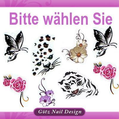 One Stroke Sticker   Nail Art Tattoo   Bitte wählen Sie