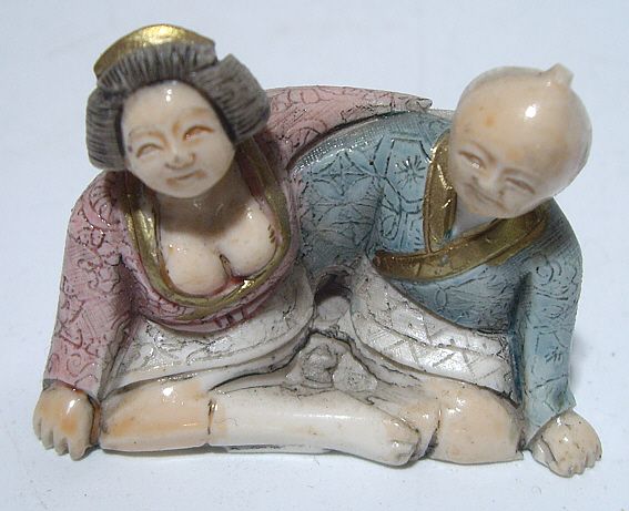 Ƹ̵̡Ӝ̵̨̄Ʒ Erotika Asia Kimono Knopf Netsuke Erotika Kamasutra