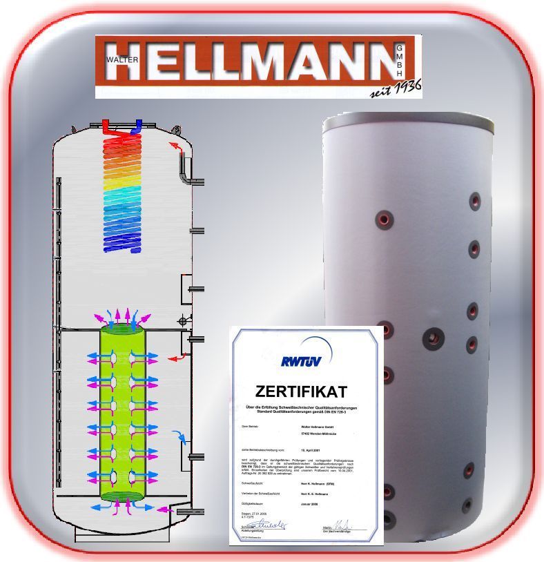 Pufferspeicher Kombispeicher Hygienespeicher Solarspeicher Wärmepumpe