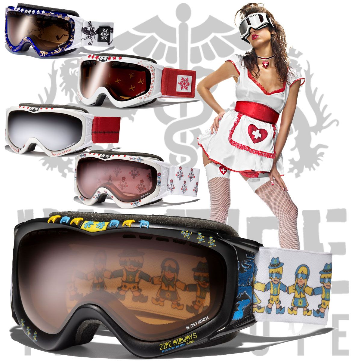 DR.ZIPE MISTRESS LEVEL IV Snowboardbrille Skibrille Damen Schneebrille