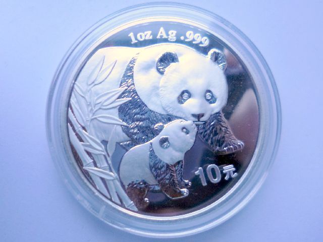 OK 1516 China 10 Yuan Panda 2004 1 Unze Oz 999 Silber